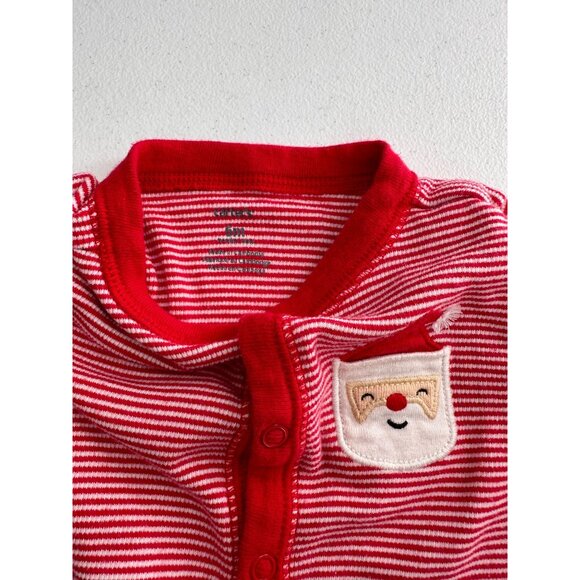 Set Of 3 Carters Baby Girl Holiday-Themed Sleepers 6M Pink Fleece Cotton Footed - Picture 2 of 10